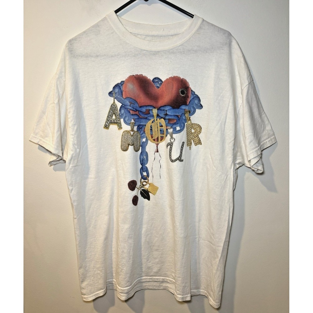 Rare Y.A.F.T "Amour" Streetwear Graphic Tee - Size L